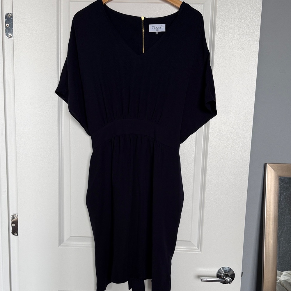 Chaps Navy Blue Dress